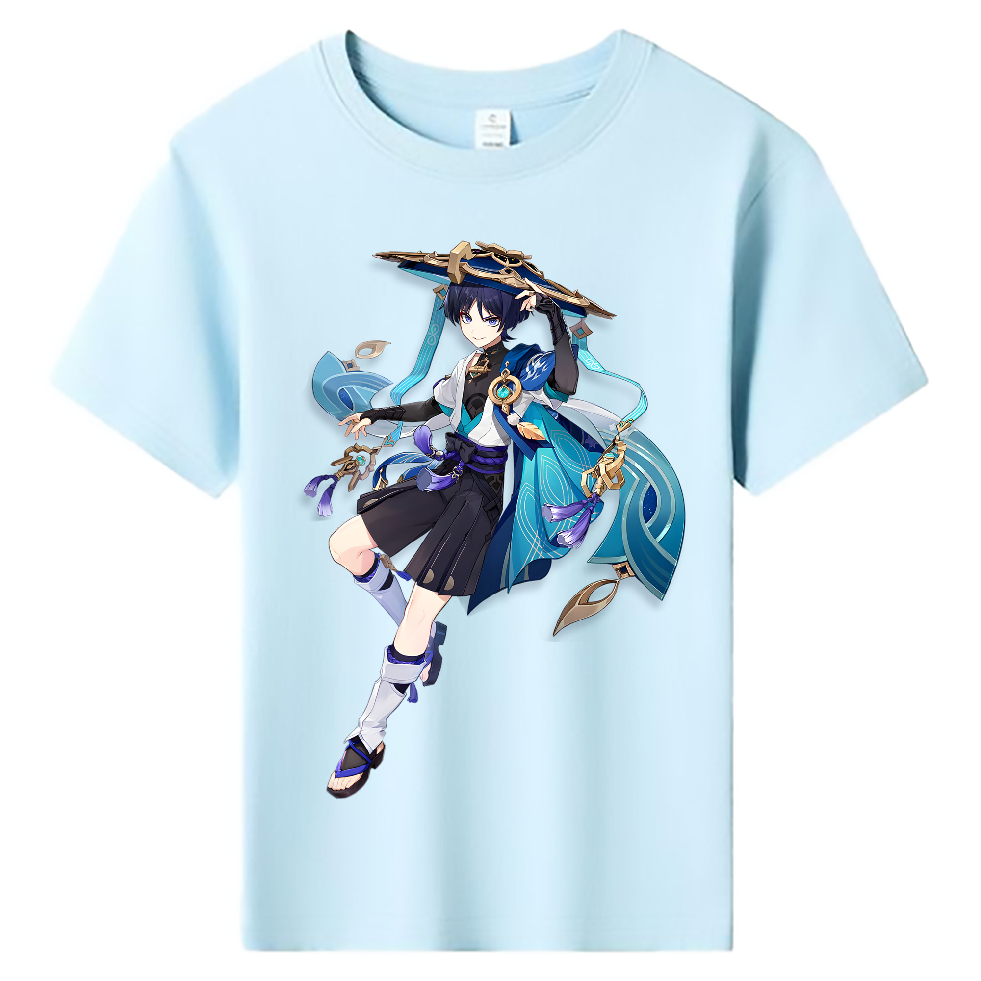 げんし神 さんペい genshin Sanpei 綿100％キッズTシャツ（フロントプリント）